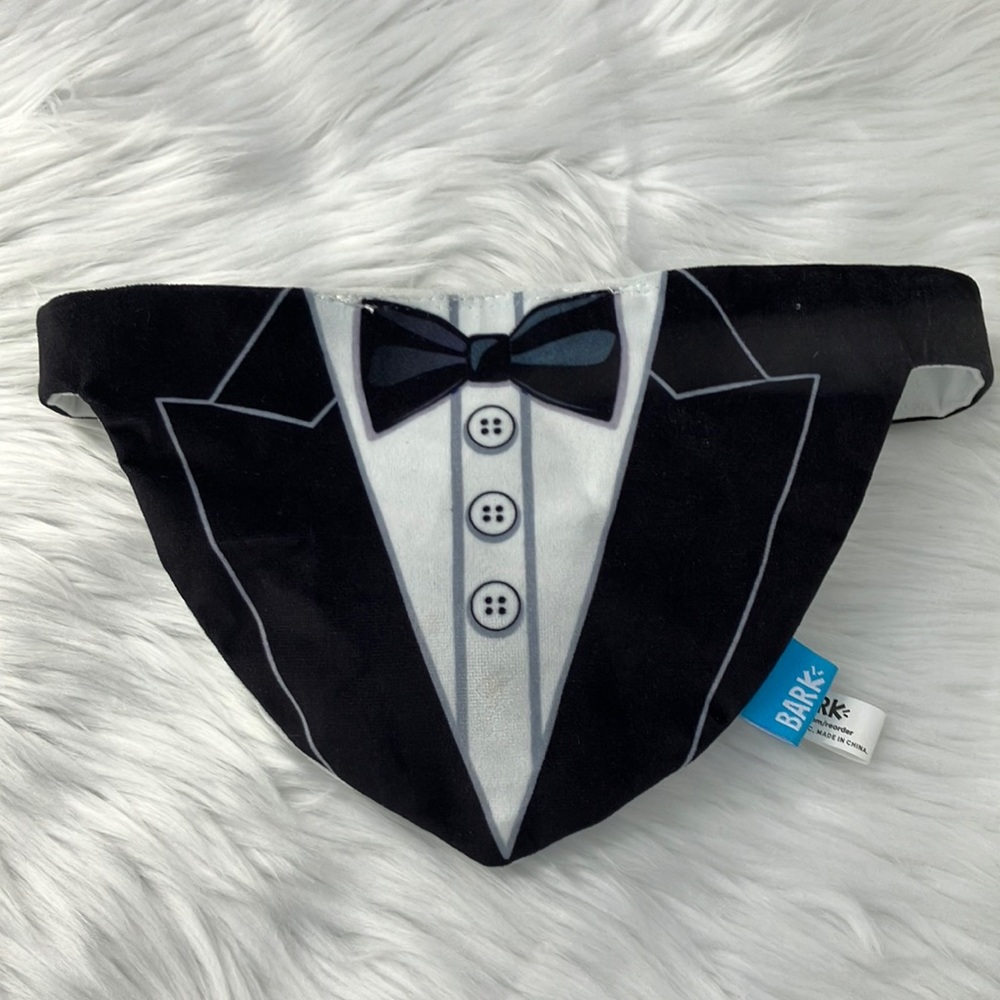 BARK | Tux & Jeweled Necklace Bark Bib